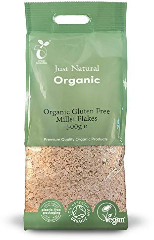 Just Gluten Free Organic GF Millet Flakes 500 g (order 12 for trade outer)
