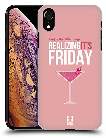 Head Case Designs Freitag Enjoy The Little Things Harte Rueckseiten Handyhülle Hülle Huelle kompatibel mit Apple iPhone XR