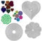MEJOSER Stanzformen Stanzformen Metall Prägeschablone Stanzschablonen für Scrapbooking DIY Album Papier Karte Kunst Handwerk Dekor Kreisform Blumenform