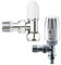 Pegler Bulldog 8/10mm Angled TRV Thermostatic Radiator Valve & Lockshield x 1