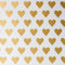 Star Geschenkpapier Herzen 70cm x 2m Rolle (Gold)