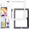 9,7 pollici per iPad 3 sostituzione schermo 3° A1416 A1430 A1403 per iPad 4 Touch Screen 4° generazione A1458 A1459 A1460 Digitizer Sensor Glass Panel Kit di riparazione parti con lunetta (bianco)