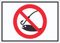 Angeln verboten Symbol Aufkleber A9 (37x52mm)
