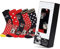 Disney Stitch Damen Socken, bunte warme Strümpfe mit Motiv, Geschenke für Frauen, Teenies, 5er-Pack (35-41 EU, Rot/Schwarz Minnie Mouse)