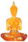Tomotato Buddha Statue Harz Buddha Figur Sitzende Buddha Handgeschnitzte Skulptur Antike Betende Handwerk Meditation Feng Shui Dekor 18cm