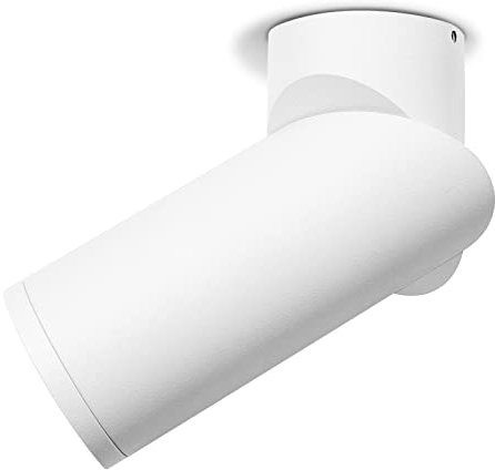 KYOTECH Lámparas de Techo para Pared Giratorio 355°, Blanco, no Incluye GU10 led Bombillas, Moderno Lámpara Focos Techo Orientables 90°, AC 230V Focos para el Techo LED para Salón, Pasillo