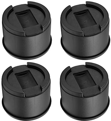 Moendergo 4 Stück Betterhöhungen, 7,6 cm stapelbar, runde Möbelerhöhungen, Tischbeinverlängerungen für Rollen, Tisch, Sofa, Stuhlerhöhungen, rutschfeste Unterstützung bis zu 2T(Rotundität-B)