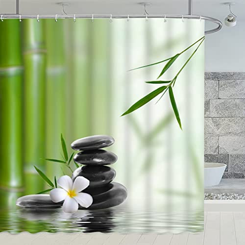 Aeici Rideau de Douche 200cm, Rideau Douche 180X200 Rideaux Douche Tissu Lavable Rideau Douche Vert d Eau Salle de Bain