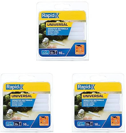 Rapid 40107349 94 mm LT Oval Glue - Crystal Clear (Pack of 3)