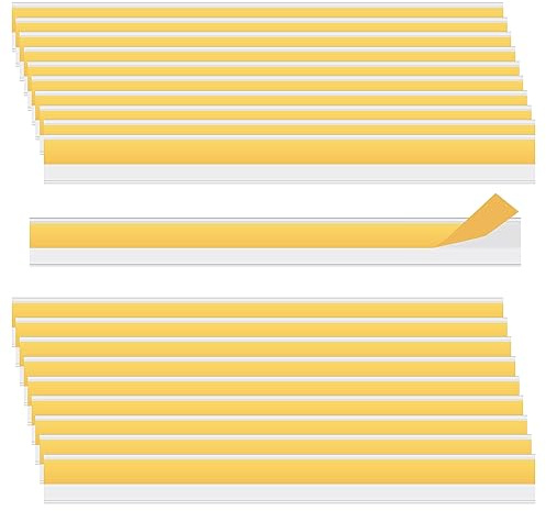 HLIWS 20 Stk. Preisschild Etikettenhalter,für Supermärkte,Schulen-3×30cm | PVC,selbstklebend,transparent,zuschneidbar,zur Kennzeichnung von Fächern in Bücherregalen,Schubladen und Aktenschränken
