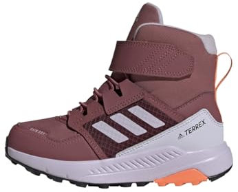 adidas Unisex Terrex Trailmaker High Cold.RDY Hiking Shoes Wanderschuhe, Burgundy/Silver Dawn/Amber Tint, 32 EU
