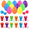 KIKVTER Ostereier Stempel Set, 12 Stück Stempel Ostereier, Spielzeug für Ostereier Jagd Spiel, Stempel Kinder, Thema Party, Osternkorb Stuffers Füllstoffe, Ostern Geschenke, Handwerk, Klassenzimmer