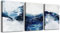 MHARTK66 Abstrakte Navy Blau Moderne Leinwand Bilder, Modern Kunstdruck Deko Wandbilder Wohnzimmer Schlafzimmer Büro Esszimmer und Badezimmer