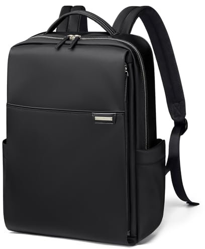 GOLF QUALITY Rucksack Damen, Rucksack mit Laptop Fach 16 Zoll Herren Laptop Rucksack Wasserdicht, Schultasche Klein Backpack Women Elegant Casual Daypack, Aebeitsrucksack für Lehrer Urlaub Schwarz