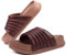 KuaiLu Womens Sandals with Arch Support Orthopedic Comfortable Lightweight Cushion Recovery Summer Fashion Leather Casual Womans Plantar Fasciitis Slides for Indoor&Outdoor Brown 7