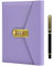 SidMing Tagebuch mit Schloss, Leder Journal mit Schloss, Schreibjournal, Notizbuch, Passwort Buch mit Stift, Vintage-Tagebücher für Männer, Frauen, Mädchen, Jungen, Neu-Lila