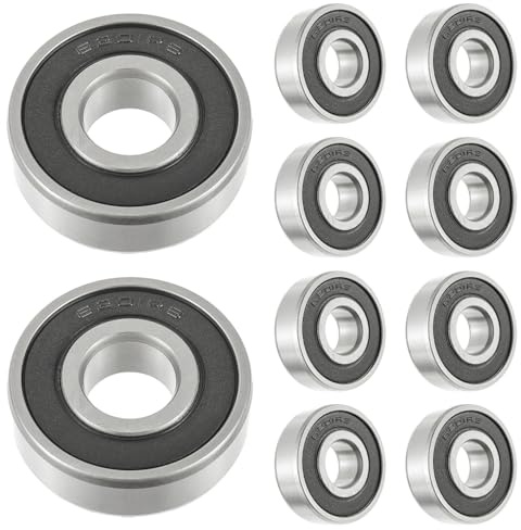HUAREW 10 Pcs 6201-2RS Kugellager, 12 x 32 x 10 mm Rillenkugellager
