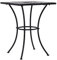 kangqiling Table basse de Bistrot avec mosaïque noire et 60 cm en céramique, noir, 46707