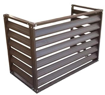 Freistehender AC-Sichtschutz aus Aluminiumlegierung, langlebige Outdoor-Abdeckung für Klimaanlagen, verbessert Ästhetik und Sicherheit