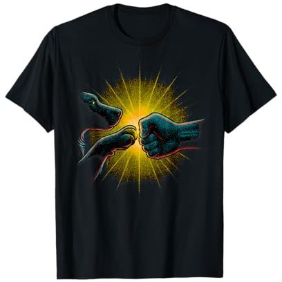 T-shirt Bond à imprimé poings et pattes pour chien et humain T-Shirt