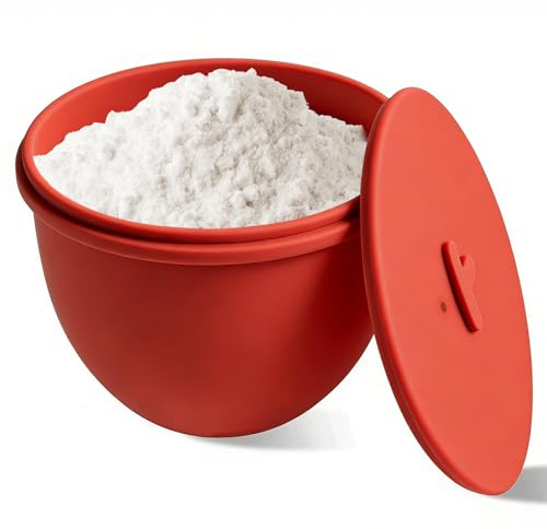 Silikon-Rührschüssel für KitchenAid Artisan Küchenmaschine 4,7 L mit Deckel | Kitchen Aid Zubehör für Teig & Backen – Hefeteig, Brotteig, Gärschüssel, Teigschüssel, Kühlen & Aufbewahren