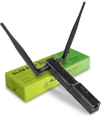 SLZB-MR3U Zigbee 3.0 a Ethernet, USB y WiFi Gateway Coordinador con PoE, Puerta de Enlace Universal para Home Assistent / Zigbee2MQTT / ZHA, Adaptador USB inalámbrico Zigbee 3.0