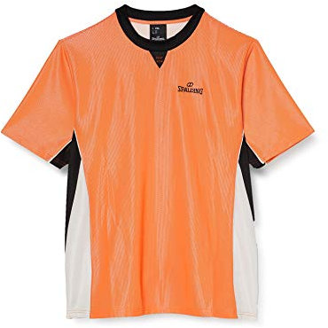 Spalding Herren Pro Schiedsrichtershirt, orange/Schwarz, M