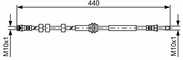 Bosch 1987481430 Brake Hose
