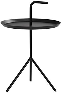 Hay DLM XL Beistelltisch, Stahl, Black, 65cm, Schwarz