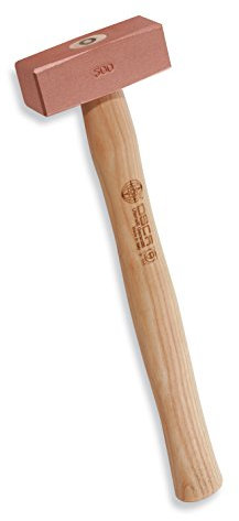 OSCA OS070F500 Kupferhammer mit Eschenstiel, 30,5 cm, Braun, 30,5 cm, Griff aus Eschenholz