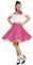 W WIDMANN MILANO Party Fashion - Costume anni '50, gonna e sciarpa a pois, rockabilly, rock'n'roll, carnevale