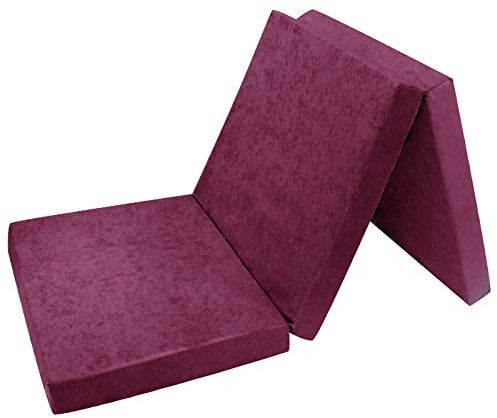 FORTISLINE Klappmatratze für Gästebett, 195 x 80 x 9 cm, Violett