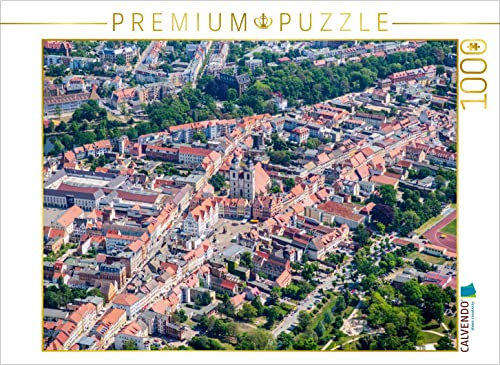 CALVENDO Puzzle Lutherstadt Wittenberg - historische Altstadt 1000 Teile Puzzle quer | Lege-Größe cm Foto-Puzzle für glückliche Stunden