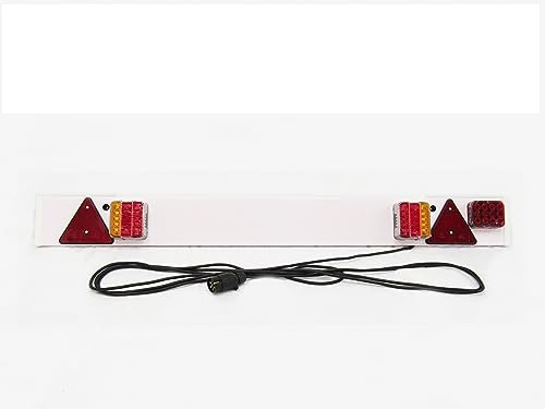 4 Feet LED Trailer Board, 6M Cable (Fog Lights Reflectors Towing Rack Boat Tractor Van Car Caravan)