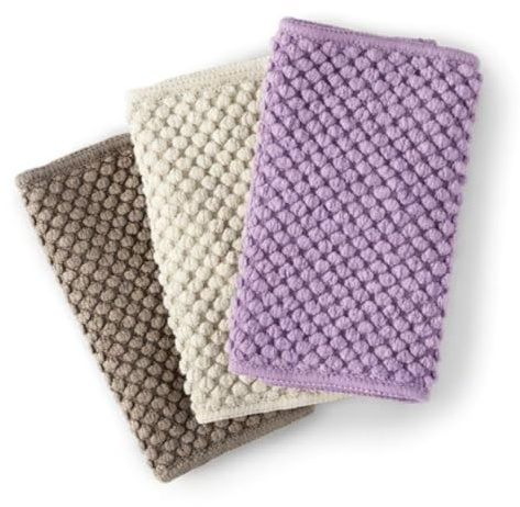 Norwex Counter Cloths 3 pack - Reusable Microfiber Cleaning Cloths - High Absorbency, Use with Water Only