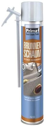 Prima Brunnenschaum B3 champagner 750 ml - Schachtschaum Montageschaum Bauschaum - 1-Komponenten-Polyurethanschaum - ohne besondere Vorbereitungen sofort einsetzbar