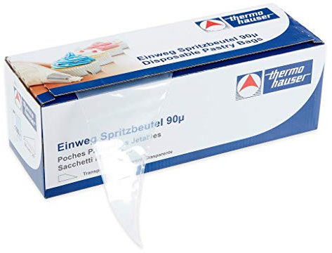 Thermohauser 8300017036 sac à Poche monouso (plastica PE) Smoothy, Trasparenti, 100 Pezzi, 50,0 x 27,5 x 0,009 cm