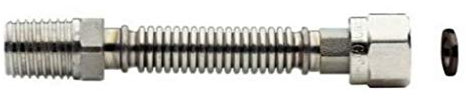 Tubo Per Caldaia 1/2 M/f Flessibile Ed Estensibile Fino A 40 Cm Per Acqua