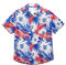 FOCO Offically Licenced England FA Football World Cup European National Team Retro Floral Summer Short Sleeve Dinner Shirt 1982 Kit Medium