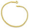 Kauf-mich-weg Damen-Armband Panzerarmband 925 Sterling Silber vergoldet 3mm breit Länge wählbar 16 16,5 17 17,5 18 18,5 19 19,5 20 21 cm Panzerkette Gold Armkette (17)