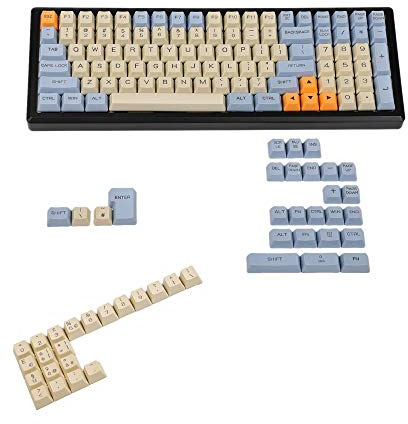 YMDK Laser Inciso UK Italiano Spagna Tedesco ISO Profilo OEM Spessore PBT Keycap per MX Tastiera Meccanica YMD96 KBD75 104 87 61 (Godspeed Italian ISO)