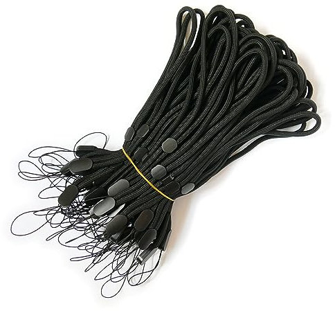 trage.band® kurzes verstellbares Handgelenk-Trageband, 50 St. schwarz