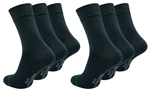 Paolo Renzo Unisex Bambus Socken 3/6/12/18 oder 36 Paar - Bambussocken für Damen und Herren Geruchshemmend - ÖKO-Tex Standard 100 - Handgekettelte Spitze