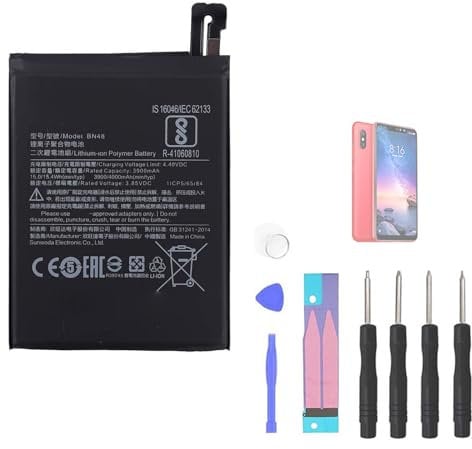Aousavo BN48 Replacement Battery Compatible with Xiaomi Redmi Note 6 Pro with Replacement Kit