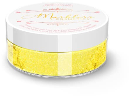 MARBLERS Cosmetic Grade Glittery Mica Powder [Sun Kiss] 0.14oz (4g) | Glica | Non-Toxic | Vegan | Cruelty-Free | Eyeshadow, Nail Polish, Nail Art | Festival, Rave & Party Makeup | Body & Face