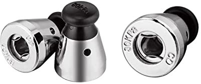 Universal Pressure Cooker Relief Jigger Valve, Black 1.5 Inch High Anti-blocking Pressure Cooker Exhaust Valve Accessories (3 Pack)