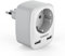 TESSAN Adapter Italien Steckdose, Reiseadapter Italien mit 1 USB C und 1 USB A, Steckdosenadapter Italiy, Reisestecker Typ L für Deutschland nach Italiy Chile Äthiopien Uruguay Syrien Eritrea