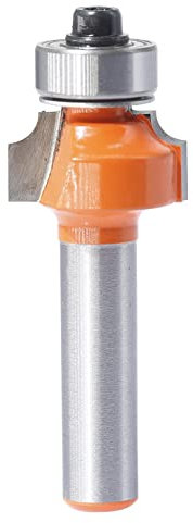Sinoprotools Rounding Cutter 8 mm Shank, Round Cutter Standard Radius Cutter Radius 3 mm, Rounding Cutter Router with Ball Bearing,Milling Table (Diameter Shank 8 mm, R3)
