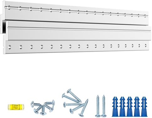 17 Heavy Duty French Cleat Picture Hanger,Aluminum Z Bar Clips, Interlocking Wall Mounting Brackets for Hanging Mirror, Panel, Whiteboard, Cabinet, Shelf, Headboard, Photoes (1 Pair up to 150 lbs)