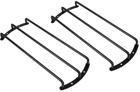 MACHSWON Auto 2 stücke Metall Auto Bar Gitter Lautsprecher Subwoofer Grill Abdeckung Protector 12Inch Schwarz